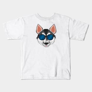 Dog with Glasses Kids T-Shirt